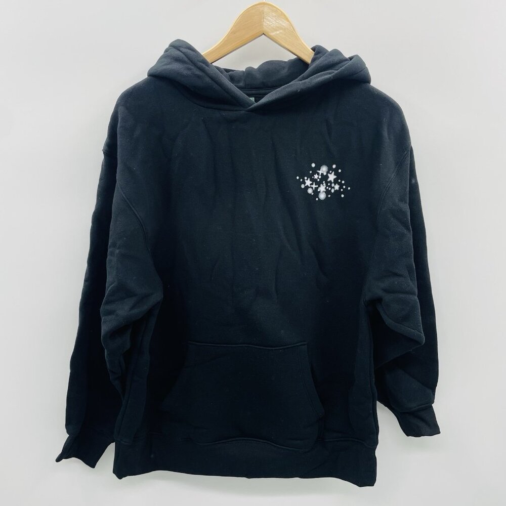 Wild Fable Womens Size XS Oversized Perfect Hoodie Sweatshirt Black Disco Ball - Picture 2 of 7
